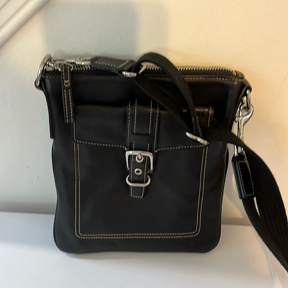 VINTAGE COACH HAMILTON LUXURY DESIGNER LEATHER SWING CROSSBODY BAG - Picture 2 of 8